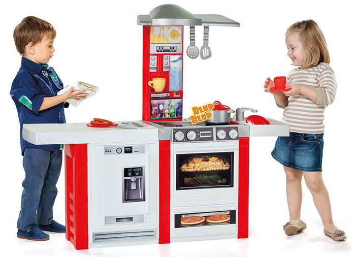Molto Cuisine master électronique pour enfants avec 13 accessoires - Dimensions : 102 x 114 x 34 cm