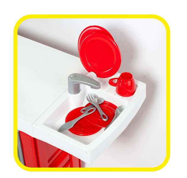 Molto Cuisine master électronique pour enfants avec 13 accessoires - Dimensions : 102 x 114 x 34 cm