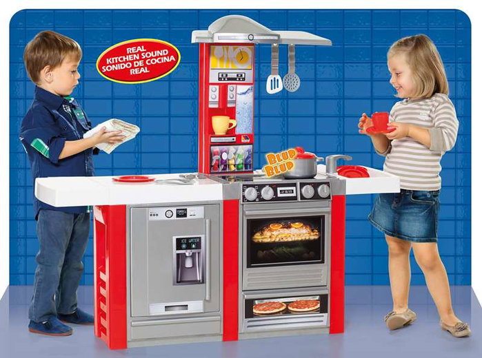 Molto Cuisine master électronique pour enfants avec 13 accessoires - Dimensions : 102 x 114 x 34 cm