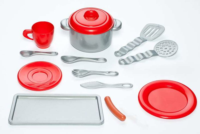 Molto Cuisine master électronique pour enfants avec 13 accessoires - Dimensions : 102 x 114 x 34 cm