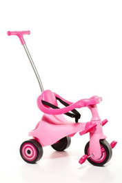 Molto Triciclo Urban Trike City 5 en 1 avec Bandeja et Palo - Tricycle Évolutif pour Enfant - 89 cm - Rose