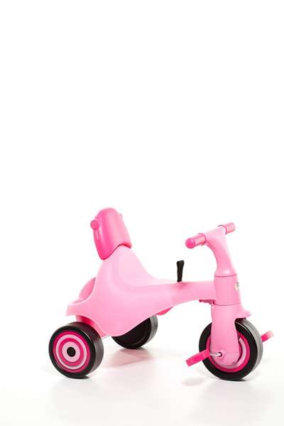 Molto Triciclo Urban Trike City 5 en 1 avec Bandeja et Palo - Tricycle Évolutif pour Enfant - 89 cm - Rose
