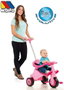 Molto Triciclo Urban Trike City 5 en 1 avec Bandeja et Palo - Tricycle Évolutif pour Enfant - 89 cm - Rose