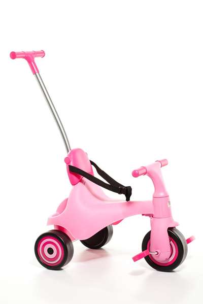 Molto Triciclo Urban Trike City 5 en 1 avec Bandeja et Palo - Tricycle Évolutif pour Enfant - 89 cm - Rose