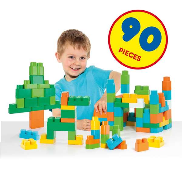 Molto 12471 - Jeu de construction en seau 90 pièces, adapté de 1 à 99 ans (plastique, instructions en espagnol et anglais) Molto 12471 - Jeu de construction en seau 90 pièces, adapté de 1 à 99 ans (plastique, instructions en espagnol et anglais)