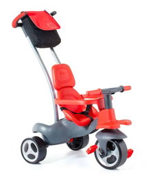 Molto Triciclo Urban Trike RGOMA+CINT+BOLSA rouge avec canne, ceinture, sac et roue en caoutchouc 98 cm