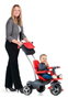 Molto Triciclo Urban Trike RGOMA+CINT+BOLSA rouge avec canne, ceinture, sac et roue en caoutchouc 98 cm