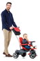 Molto Triciclo Urban Trike RGOMA+CINT+BOLSA rouge avec canne, ceinture, sac et roue en caoutchouc 98 cm