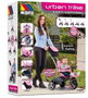 Molto - Tricycle Urban Trike Rosa 98 cm avec canne, ceinture, sac et roues en gomme - pour enfants et adultes