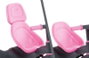 Molto - Tricycle Urban Trike Rosa 98 cm avec canne, ceinture, sac et roues en gomme - pour enfants et adultes