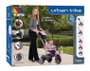 Molto - Tricycle Urban Trike Rosa 98 cm avec canne, ceinture, sac et roues en gomme - pour enfants et adultes