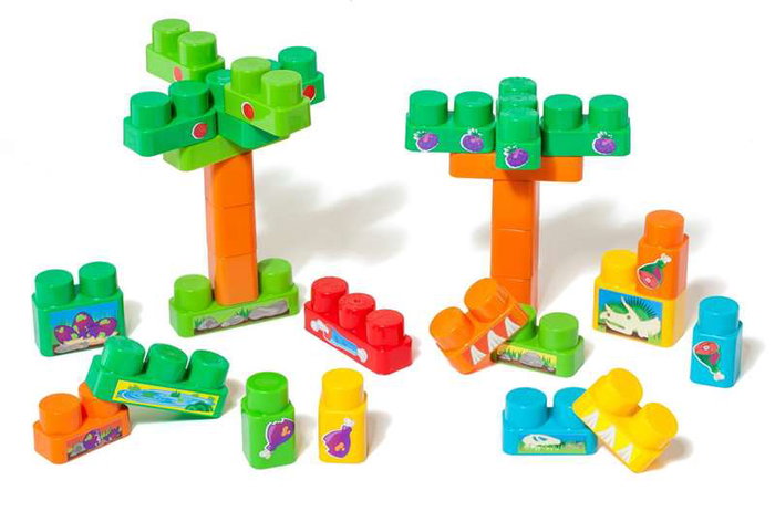 Molto - Jeu de Construction Dinosaure avec Sons Électroniques - 30 Pièces - Boîte et Instructions en Espagnol/Anglais