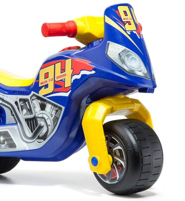 Molto Moto Correpasillos Cross Race, moto à pousser tout-terrain pour enfant, jouet avec roues larges, à partir de 18 mois (1,5 an), Réf. 18223
