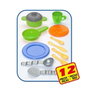 Molto - Cuisine jouet avec 12 accessoires - Dimensions 82x56x28 cm - Jouet en plastique