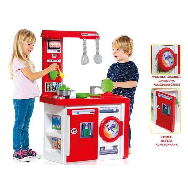 Molto - Cuisine jouet avec 12 accessoires - Dimensions 82x56x28 cm - Jouet en plastique