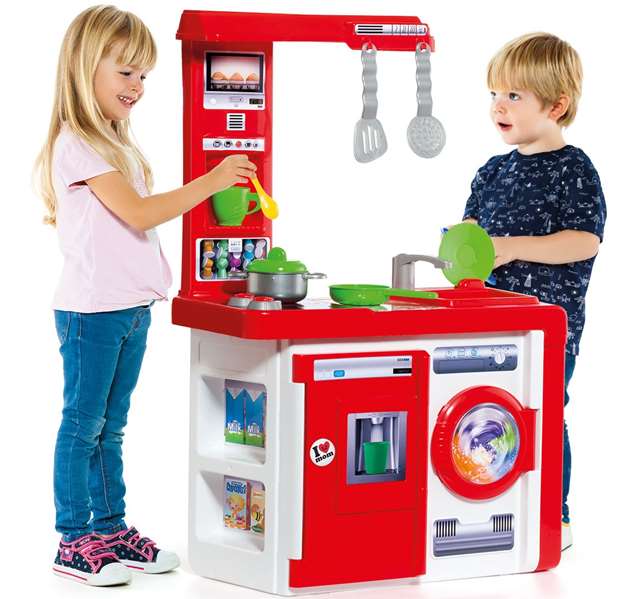 Molto - Cuisine jouet avec 12 accessoires - Dimensions 82x56x28 cm - Jouet en plastique