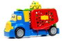 Molto - Camion porteur 82 cm avec 1 voiture et 10 blocs de construction - Jeu d'éveil son et lumière pour enfants 1 an et plus