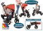 Molto Triciclo Urban Trike Basic 99 cm - Tricycle pour enfants et adultes avec double frein et roue libre en métal et plastique