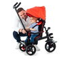 Molto Triciclo Urban Trike Basic 99 cm - Tricycle pour enfants et adultes avec double frein et roue libre en métal et plastique