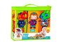 Molto - Sac de cubes d'apprentissage en tissu 6 pièces - Jeu éducatif pour enfants de 1 an et plus - Espagnol, Anglais