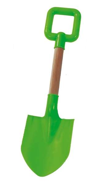 AVC - Pala playa mango madera 35 cm - Pelle de plage avec manche en bois de 35 cm - Design envoyé aléatoirement - Âge minimum 10 mois