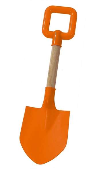 AVC - Pala playa mango madera 35 cm - Pelle de plage avec manche en bois de 35 cm - Design envoyé aléatoirement - Âge minimum 10 mois
