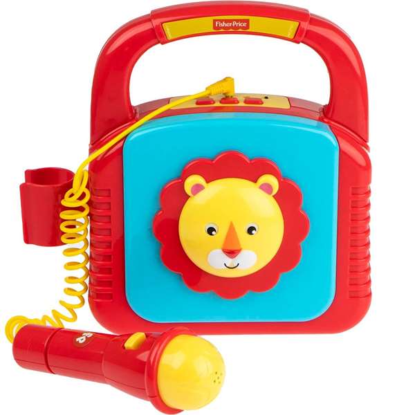 Fisher Price Lecteur MP3 pour enfants avec microphone et Bluetooth, jouet éducatif 3 ans et plus, plastique