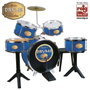 Reig Bateria Percussion Golden Drums avec Banquette - Batterie enfant, Âge recommandé 4 ans, Plastique, 75x68x54 cm