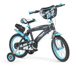 Toimsa - Bicicleta Blue Ice - Vélo enfant 14" pour 4 à 6 ans (36 mois min) - Gris - Assemblage nécessaire