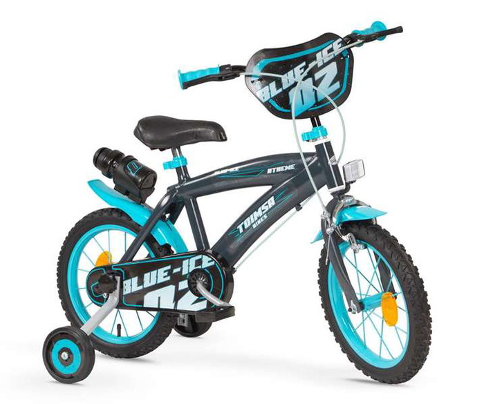 Toimsa - Bicicleta Blue Ice - Vélo enfant 14" pour 4 à 6 ans (36 mois min) - Gris - Assemblage nécessaire
