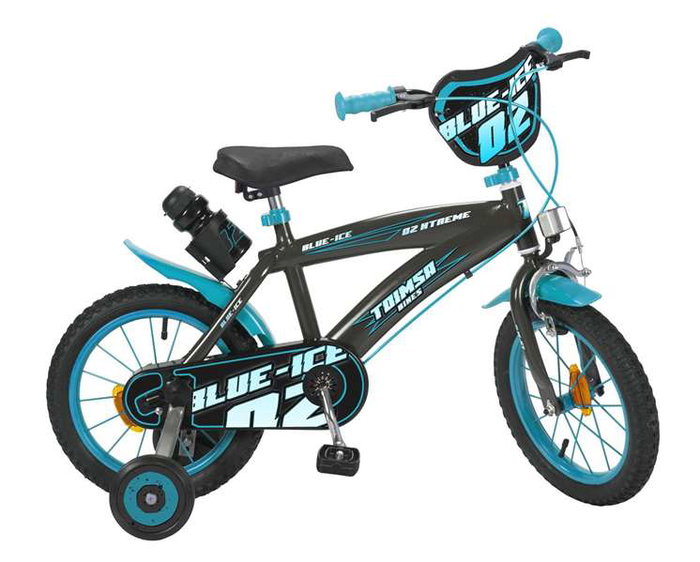 Toimsa - Bicicleta Blue Ice - Vélo enfant 14" pour 4 à 6 ans (36 mois min) - Gris - Assemblage nécessaire