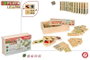 Woomax Domino Animaux en Bois 28 Pièces - Jeu Éducatif pour Enfants Dès 24 Mois - Multilingue (Français, Espagnol, Anglais, Portugais)