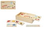 Woomax Domino Animaux en Bois 28 Pièces - Jeu Éducatif pour Enfants Dès 24 Mois - Multilingue (Français, Espagnol, Anglais, Portugais)
