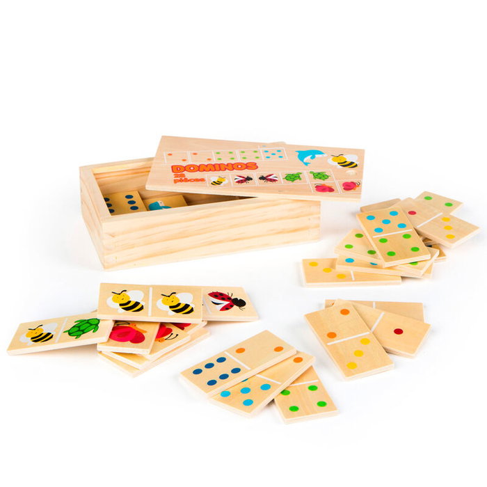 Woomax Domino Animaux en Bois 28 pièces