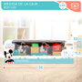 WOOMAX - Train en bois bébé Disney avec 14 pièces - Jouet éducatif pour enfant dès 18 mois