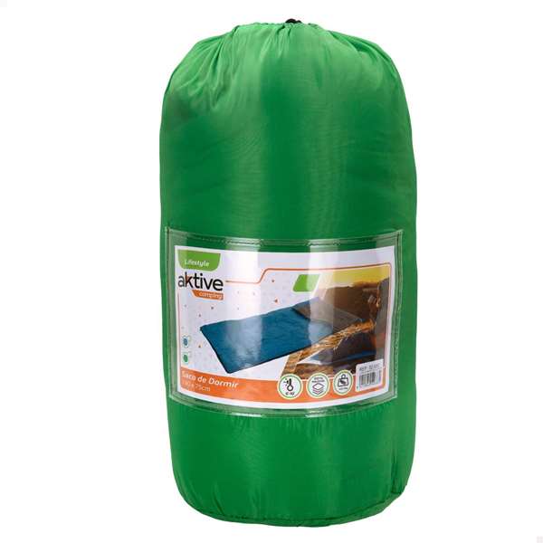 Color Baby Sac de couchage ouvert 190 x 75 cm, polyester 950 g, modèle assorti aléatoire - Bleu ou vert