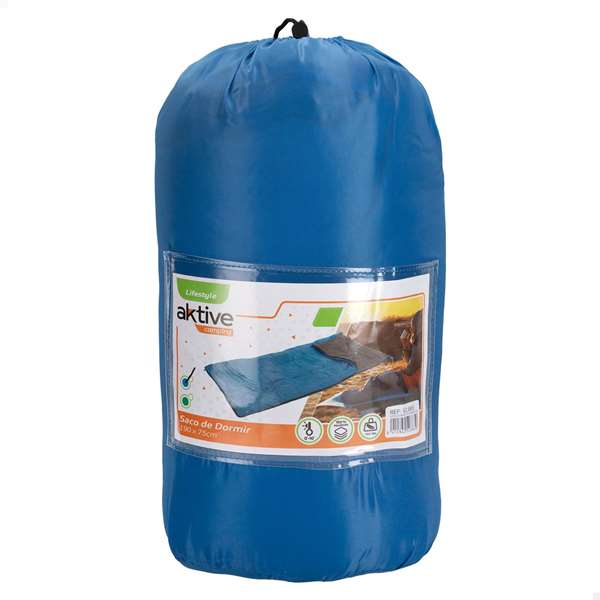 Color Baby Sac de couchage ouvert 190 x 75 cm, polyester 950 g, modèle assorti aléatoire - Bleu ou vert