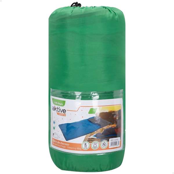 Color Baby Sac de couchage ouvert 190 x 75 cm, polyester 950 g, modèle assorti aléatoire - Bleu ou vert