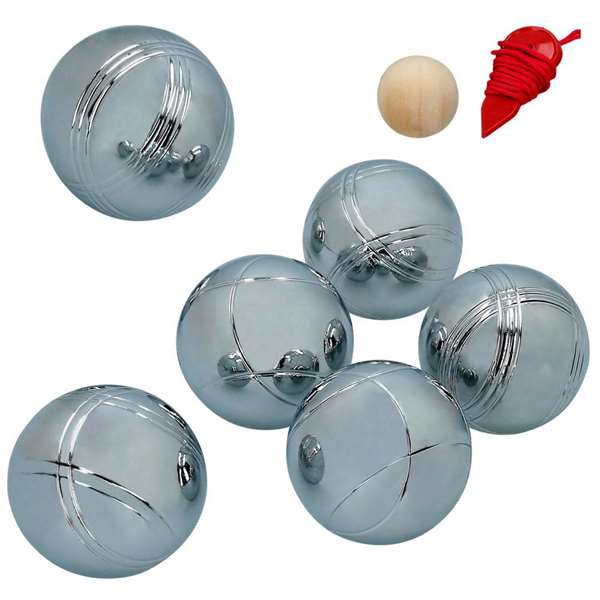 Color Baby Jeu de Pétanque 6 Boules - Dimensions 23 x 60 x 15 cm en Métal - Age Minimum Recommandé 6 Ans - Caja e Instrucciones en Espagnol, Français, Anglais, Portugais