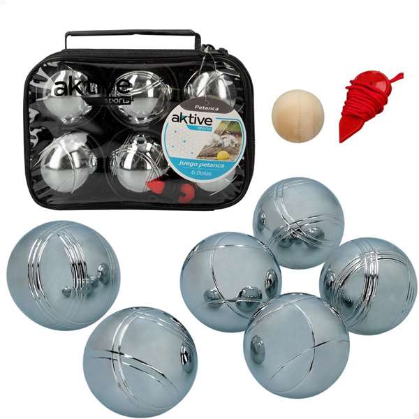 Color Baby Jeu de Pétanque 6 Boules - Dimensions 23 x 60 x 15 cm en Métal - Age Minimum Recommandé 6 Ans - Caja e Instrucciones en Espagnol, Français, Anglais, Portugais