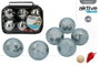 Color Baby Jeu de Pétanque 6 Boules - Dimensions 23 x 60 x 15 cm en Métal - Age Minimum Recommandé 6 Ans - Caja e Instrucciones en Espagnol, Français, Anglais, Portugais