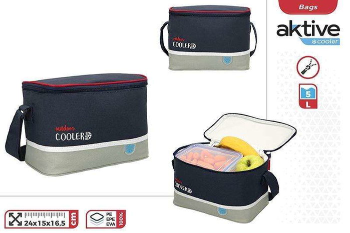 Color Baby Glacière thermique de camping, 5 litres, dimensions 24 x 16.5 x 15 cm, polyester/PVC, couleur assortie Color Baby Glacière thermique de camping, 5 litres, dimensions 24 x 16.5 x 15 cm, polyester/PVC, couleur assortie