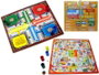 Rama - Jeu de société en bois combiné Parchis et Jeu de l'Oie avec accessoires - Plateau 40,5 x 40,5 x 1,2 cm