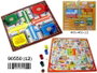 Rama - Jeu de société en bois combiné Parchis et Jeu de l'Oie avec accessoires - Plateau 40,5 x 40,5 x 1,2 cm