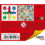 Cayro Tablero parchis 4 y oca - Jeu de société de plateau en bois 40x40 cm - Jeu du Parchís et Jeu de l'oie - Langues: espagnol, anglais, français, italien, portugais, allemand