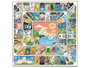 Cayro Tablero parchis 4 y oca - Jeu de société de plateau en bois 40x40 cm - Jeu du Parchís et Jeu de l'oie - Langues: espagnol, anglais, français, italien, portugais, allemand