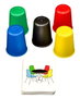 Mercurio - Jeu Speed Cups 2 Version Extrême en Espagnol - Jeu de Société pour Enfants dès 6 ans avec 19 Cartes et 10 Goblets