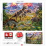 Educa - Puzzle 500 pièces Rencontre de Dinosaures - Langues: espagnol et anglais