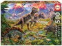 Educa - Puzzle 500 pièces Rencontre de Dinosaures - Langues: espagnol et anglais
