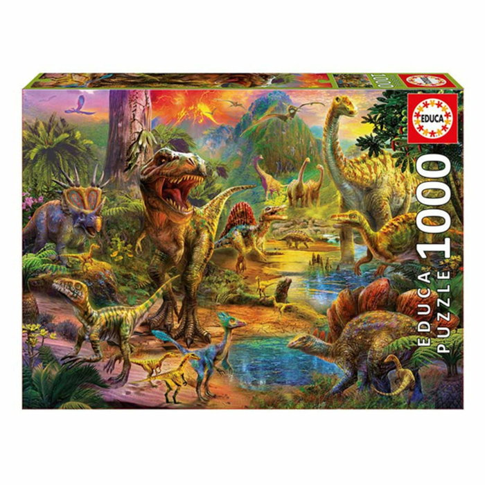 Educa Puzzle 1000 pièces Tierra de Dinosaurios